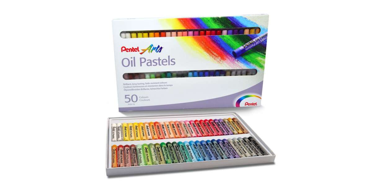 Chalk oil pastel set, phn-50u pentel, 50 klf. colour