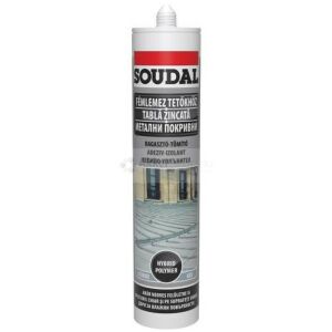 Tetőlemez tömítő - Colozinc szürke/290ml - Soudal 135930378 - Soudal