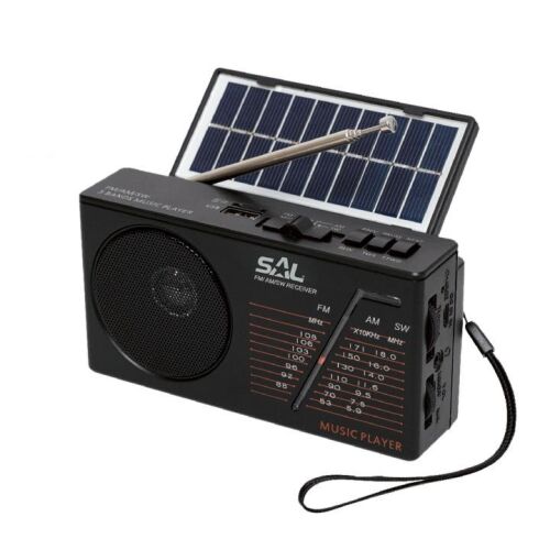 SAL RPH 1 napelemes rádió Bluetooth, USB és SD kártya támogatással