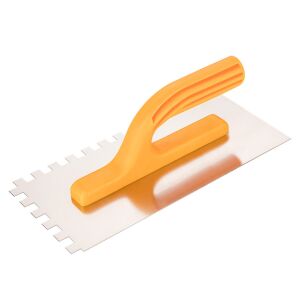 Topex Acél simító, fogazott, rozsdamentes, 280x130mm, 10x10x10mm fog 135930519 - Topex