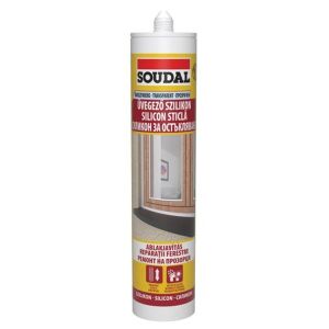 SOUDAL Üvegező szilikon, ecetsavas 280ml transzparens 135930596 - Soudal
