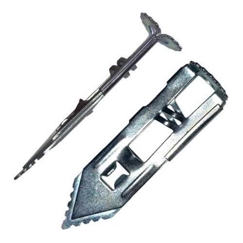 Gipszkarton tipli fém szárnyas 43x16 mm