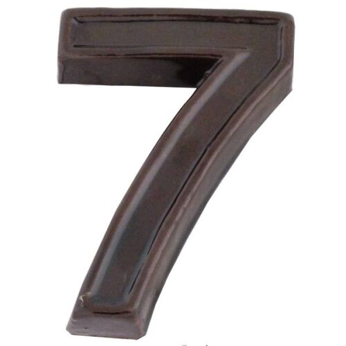 SB kerámia házszám 7 barna 12 cm