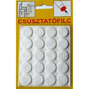 csúsztatófilc öntap.Ř17 fehér (20db) - JKH