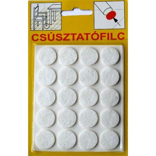 csúsztatófilc öntap.Ř17 fehér (20db) - JKH 135931150