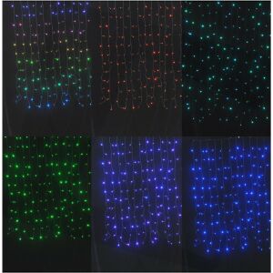 ENTAC Karácsonyi függöny IP44 144 LED RGB 8*8 funkció 1*1,5m IR távirányító 135931227 - Entac