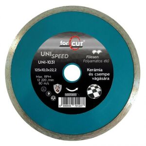 FLEXMANN For Cut gyémánttárcsa Uni Speed 125*1,9*7*22,2mm folyamatos élű, kerámia, csempe 135931465 - Flexmann