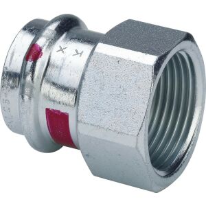 VIEGA Prestabo átmeneti csatlakozóidom, préselhető, acél, horganyzott 22mm - 3/4" KM