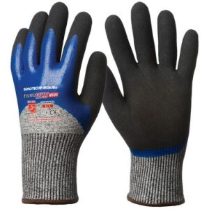 Eurotechnique Eurocut 5 Vágásbiztos, 3/4 kék nitril+CSB réteg, méret: 10