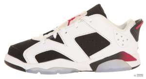 Nike Gyerek Edzőcipő Jordan 6 Retro (28,5) #fehér-fekete 30346913