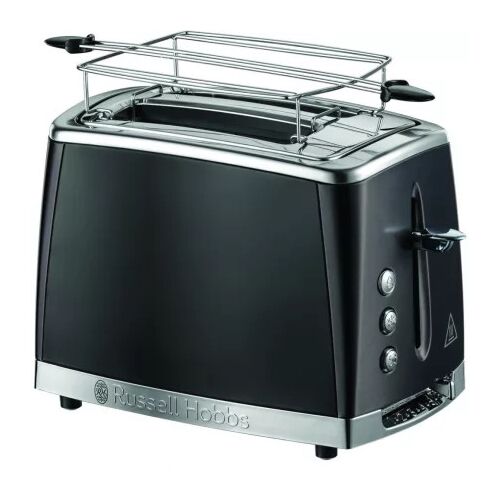 Russell Hobbs Matte Black 2 szeletes kenyérpirító, kivehető melegítő ráccsal - Russell Hobbs
