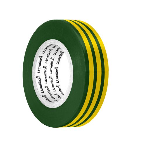 Ultratech szigetelőszalag 20m*19mm zöld/sárga