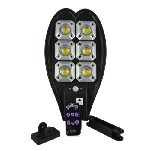 Lampă solară stradală cu telecomandă, senzor de mișcare și design rezistent la apă