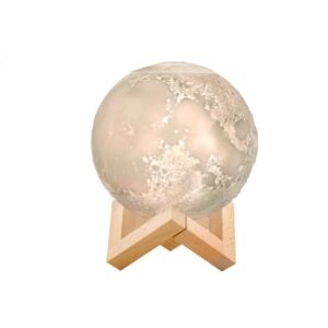 3D Hold Lámpa Párologtató - Aromaterápiás Éjszakai Fény, 880ml, 3 Szín