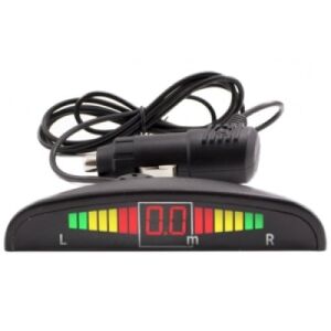 Sistem de parcare FOXMAG24 cu 4 senzori, auto, display LED, avertizare sonora, luminoasa, metrica