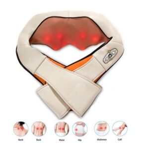 viMAG Aparat de masaj Complete Neck Massager cu noduri de masaj Shiatsu și vibrații, bej, pentru relaxarea mușchilor gâtului, spatelui, taliei, șoldurilor, abdomenului și gambelor - Frumusețe și sănătate