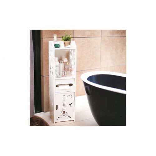 Fürdőszobai Tároló Szekrény - 4 polcos, 80x20x20 cm, Fehér 141593660