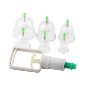 Vákuumos Köpölyöző Készlet - 6 Ventúza, Pumpával