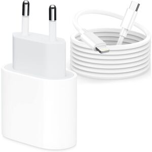 20W USB-C - Lightning Gyorstöltő Apple iPhone/iPad készülékekhez - 100cm, Fehér