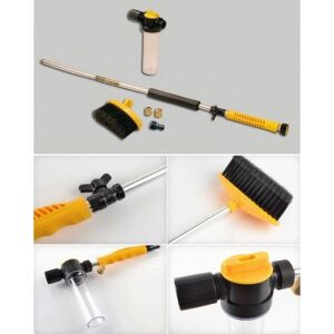 Колаж на комплект за миене на градински маркуч под високо налягане Water Zoom - Миялна машина под високо налягане