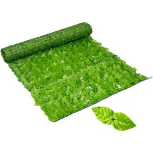 Dekorációs Műsövény - 3m x 1m, UV-álló, Világoszöld