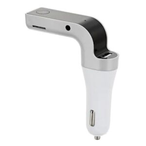 Modulator Auto FOXMAG24, Transmițător FM, Bluetooth, USB, Redare MP3, Hands-free, Card Micro SD, Negru/Alb - Transmițătoare