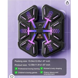Cutie muzicala interactiva, Bluetooth, LED 141592437 - Saci de box și mănuși de box