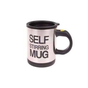 Cana termos cu auto-amestecare, Skycandle, 300 ml, Argintiu/Negru 145809568 - Servirea