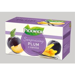 Gyümölcstea, 20x2 g, PICKWICK, szilva, vanília, fahéj 135992507 - PICKWICK