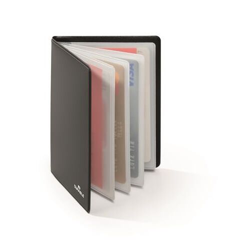 Bankkártyatartó, 8 db-os, RFID védelemmel, DURABLE, fekete 135993513