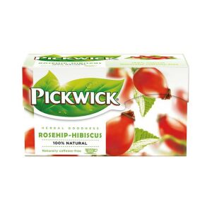Herba tea, 20x2,5 g, PICKWICK, csipkebogyó hibiszkusszal 135998690 - PICKWICK