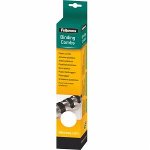 Spirál, műanyag, 14 mm, 81-100 lap, FELLOWES, 25 db, fehér 135998739 - Fellowes