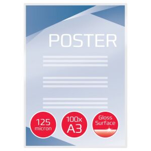 GBC folii de laminare lucioase A3 de 125 microni, 100 bucăți - Laminatoare, folii