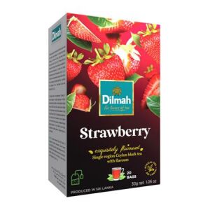 Fekete tea, 20x1,5g, DILMAH, eper 136000735 - Fekete tea