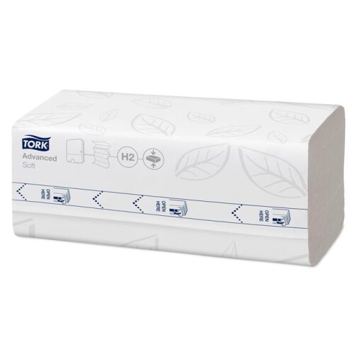 Kéztörlő, tömörített, Interfold, 2 réteg, 200 lap, H2 rendszer, Advanced, TORK "Xpress Soft Multifold", fehér 136002860