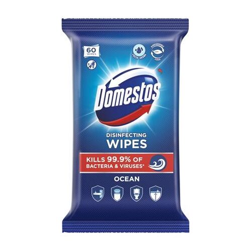 Nedves törlőkendő, 60 db, DOMESTOS "óceán" 136007289