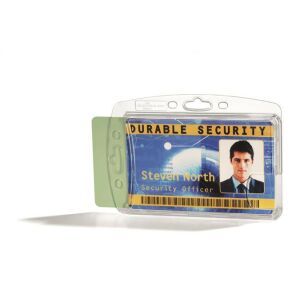Identyfikator na 2 karty, zamknięty, DURABLE "ENCLOSED", przezroczysty 136009951 - Opatrunek dodatkowy