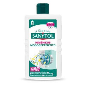 Fertőtlenítő mosógép tisztítószer, 250 ml, SANYTOL "Minden egyben" 136009967 - Mosógép tisztító