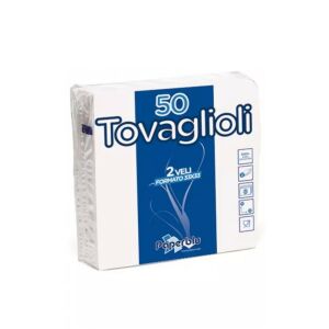 Szalvéta 2 rétegű 33 x 33 cm 50 lap/cs Paperdi fehér 136010060 - Paperdi