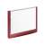 Red information board with clear insert, 149x105.5mm