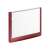 Red information board with clear insert, 149x105.5mm