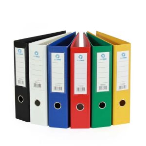 Iratrendező A4, 7,5cm, két oldalt PP borítás, Bluering® Premium kék 136012110 - Gyűrűs mappa