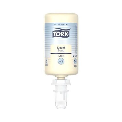 Folyékony szappan, 1 l, S4 rendszer, TORK "Enyhén illatosított", világossárga 136012967