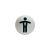 Pictogram, information board, diameter 83mm, men's toilet durable silver 72849947