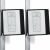 Two Durable Vario Magnet Wall 10 Black Display Board Holders