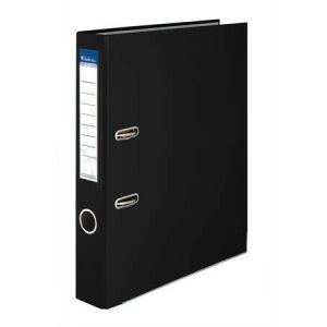 Iratrendező, 50 mm, A4, PP/karton, élvédő sínnel, VICTORIA OFFICE, "Basic", fekete 136016609 - Irattartó mappa