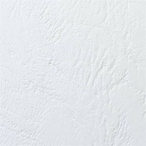Hátlap, A4, 250 g, bőr mintázat, GBC "LeatherGrain", fehér 136016685 - Spirál hátlap