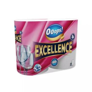 Háztartási papírtörlő kéztörlő 3 rétegű 2 tekercs/csomag 75 lap/tekercs Ooops! Excellence 136018188 - Papírtörlő