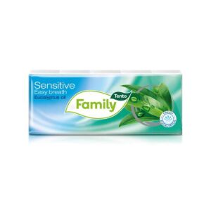 Papír zsebkendő, 3 rétegű, 10x10 db, TENTO "Family", eukaliptuszolaj 136018314 - Tento