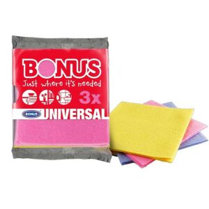 Törlőkendő, univerzális, 3 db BONUS "Universal" 136018346